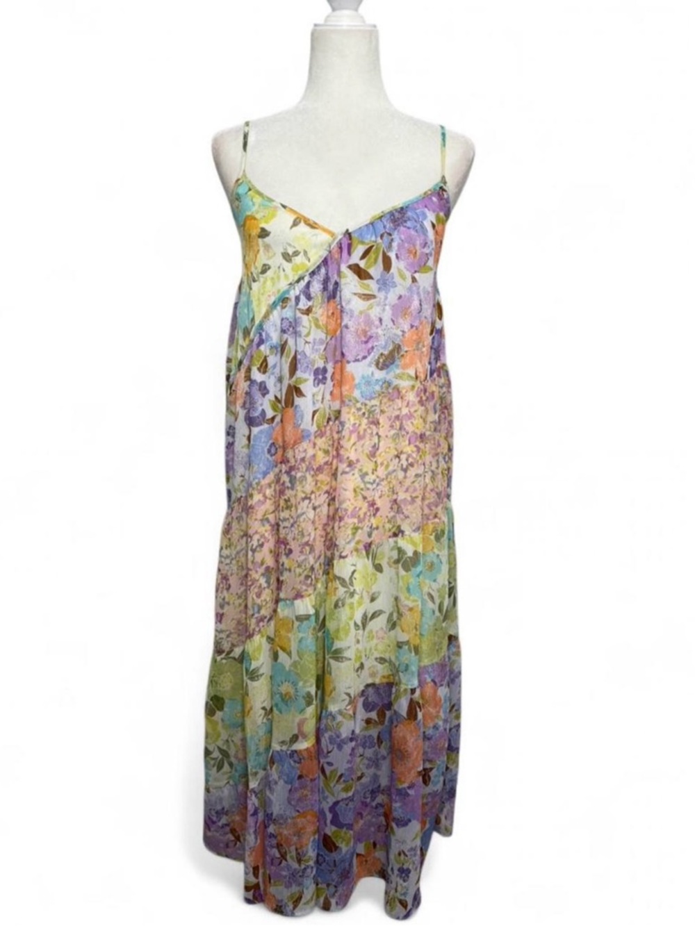 NWT Mystree floral teired maxi dress